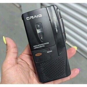 Craig CR8003 Micro Cassette Recorder - Black